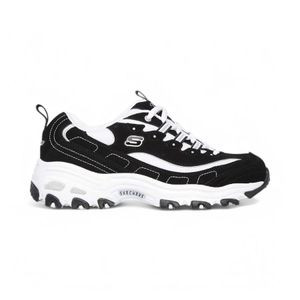 Zapatillas Mujer Skechers D Lites Biggest Fan Negro/Blanco