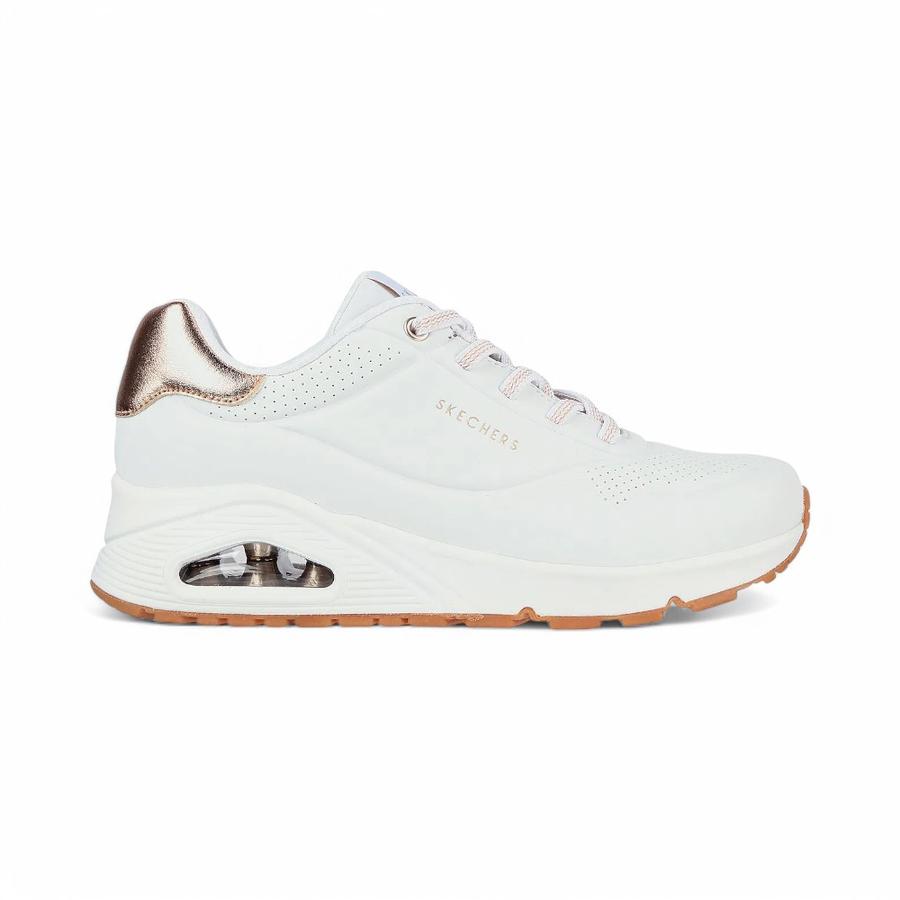 Zapatillas Mujer Skechers Uno Shimmer Away Blanco