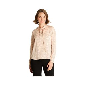 Blusa Con Lazo Mujer Lorenzo Di Pontti Rosado