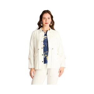Chaqueta Con Ajuste Cintura Mujer Lorenzo Di Pontti Crudo