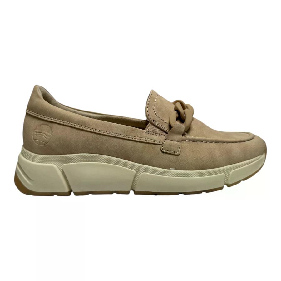 Mocasin Casual Mujer Steem Land Bonso Beige