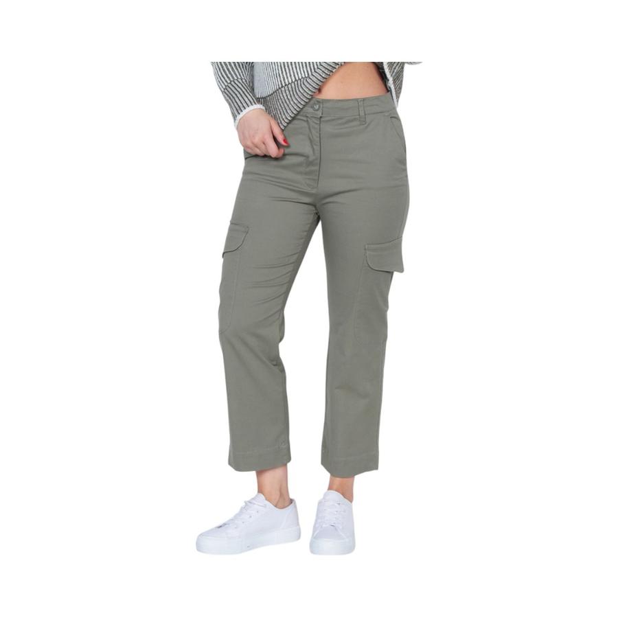 Pantalón Mujer Cargo Crop Tiro Medio Wados HBP514 Verde
