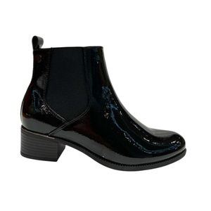 Botín Mujer Via Rosmini Massi Charol Negro