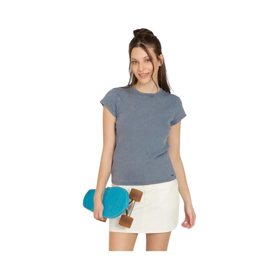 Polera Manga Corta Mujer Maui and Sons Azure Bloom Azul