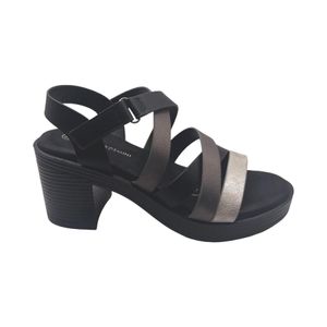 Sandalias Casual Mujer Via Rosmini Verra Negro