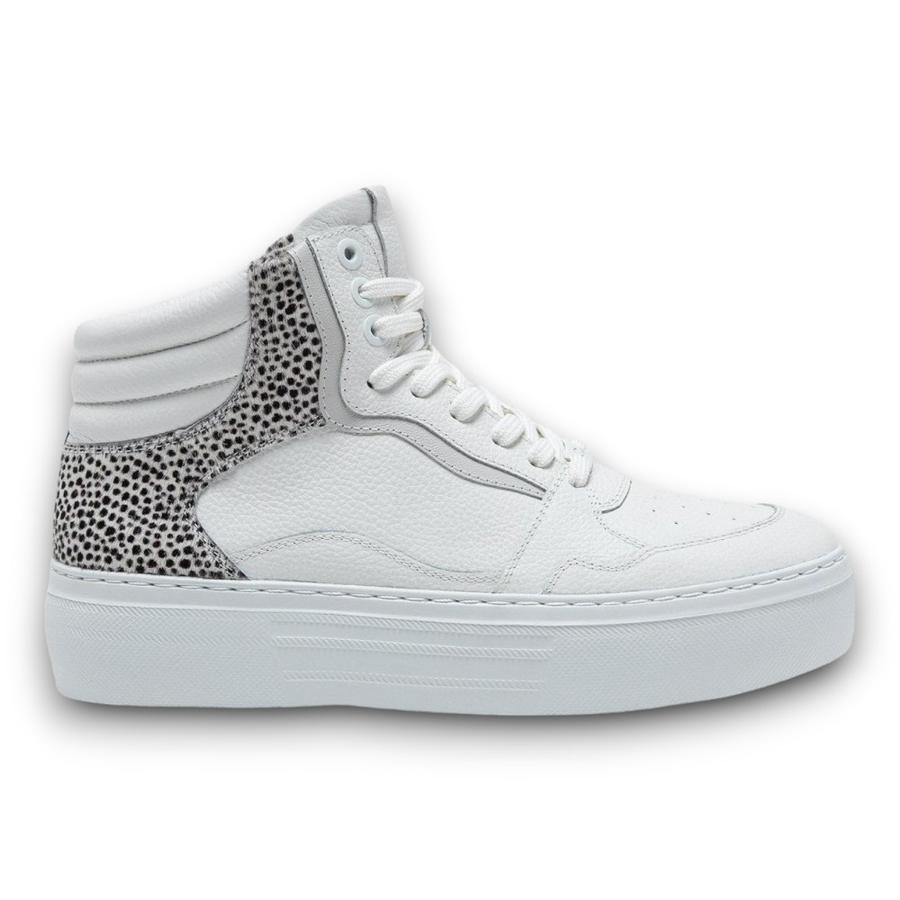 Zapatillas Casual Mujer Gacel Cuero Blanco