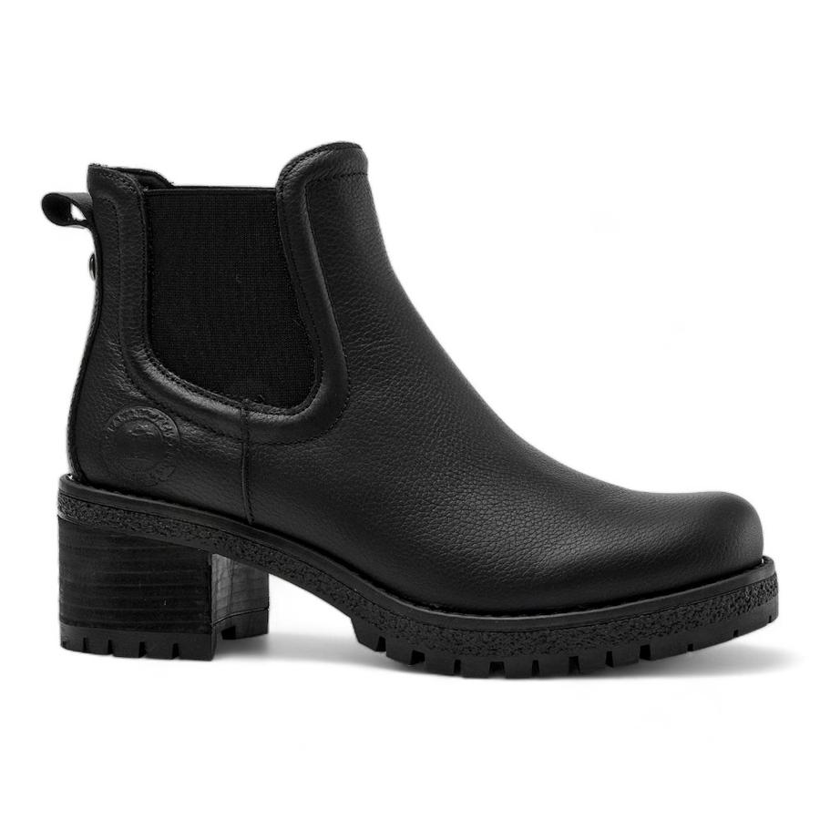 Botin Casual Mujer Panama Jack Cuero Negro