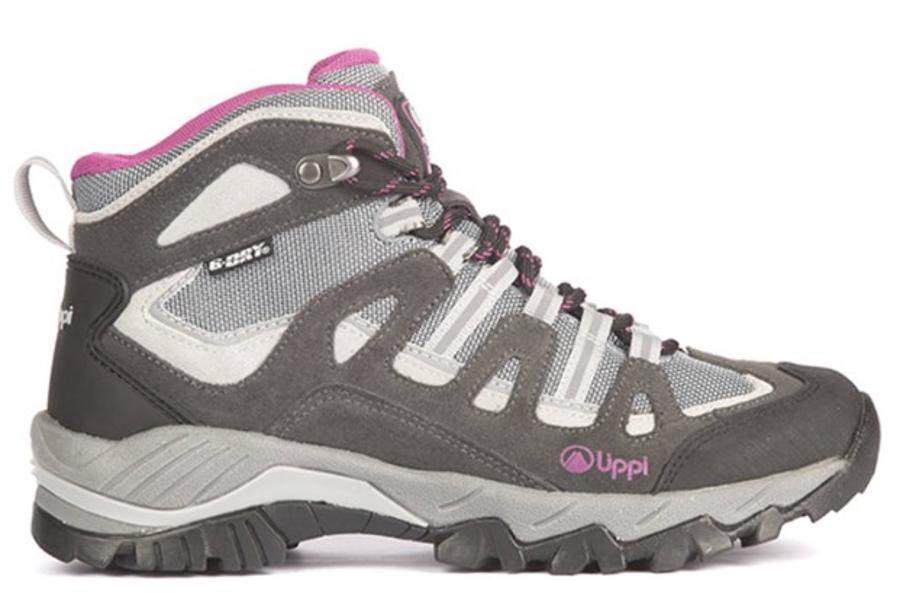 Botin Impermeable Mujer Lippi Puelo Cs Hi Gris-fucsia