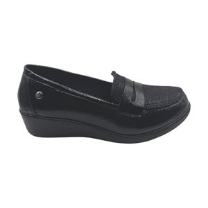 Mocasin Casual Mujer Via Rosmini Arcove Negro