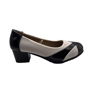 Sandalia Casual Mujer Via Rosmini Navi Negro/Blanco