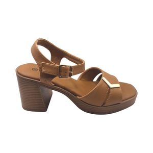 Sandalia Casual Mujer Via Rosmini Macelle Camel
