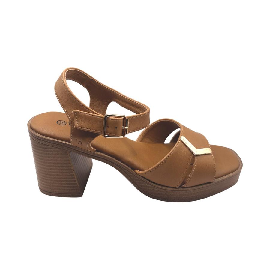 Sandalia Casual Mujer Via Rosmini Macelle Camel