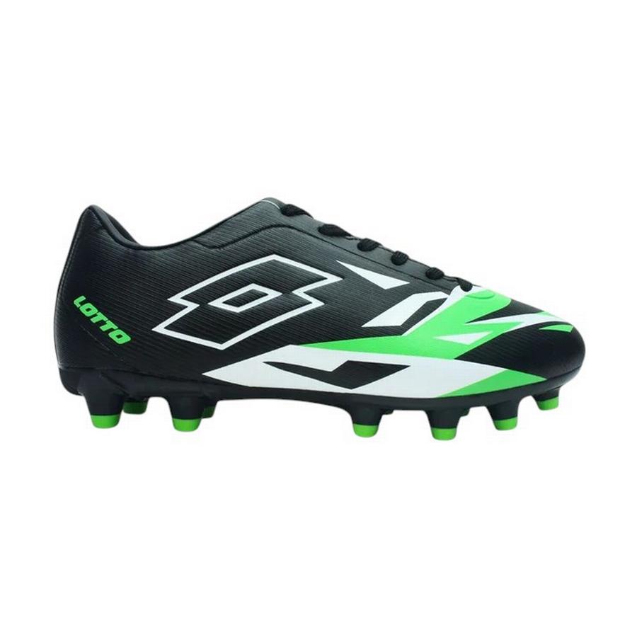 Zapatillas Futbol Hombre Lotto Siro FG Negro/Verde