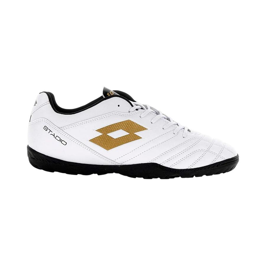 Zapatillas BabyFutbol Hombre Lotto Stadio 705TF BlancoDorado
