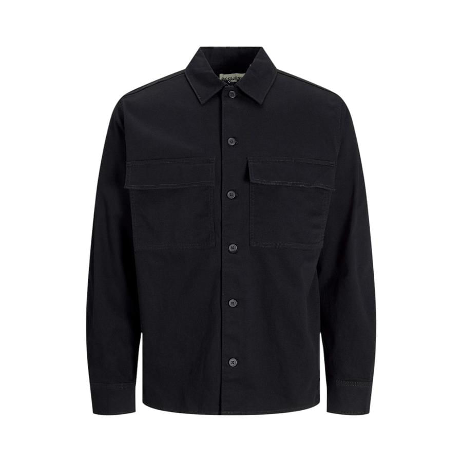 Camisa Elasticada Hombre Jack & Jones 12265966 Negro