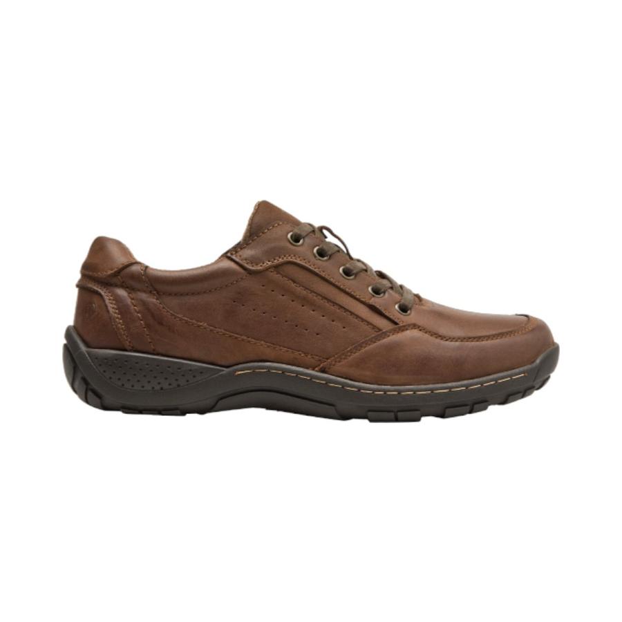 Zapatos Casual Hombre Pluma Cuero Café