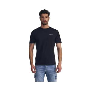 Polera Hombre Silicone Wash Print Espalda Ellus Negro