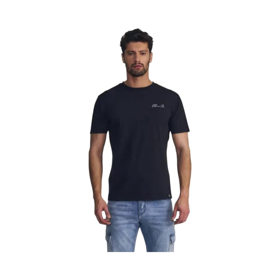 Polera Hombre Silicone Wash Print Espalda Ellus Negro
