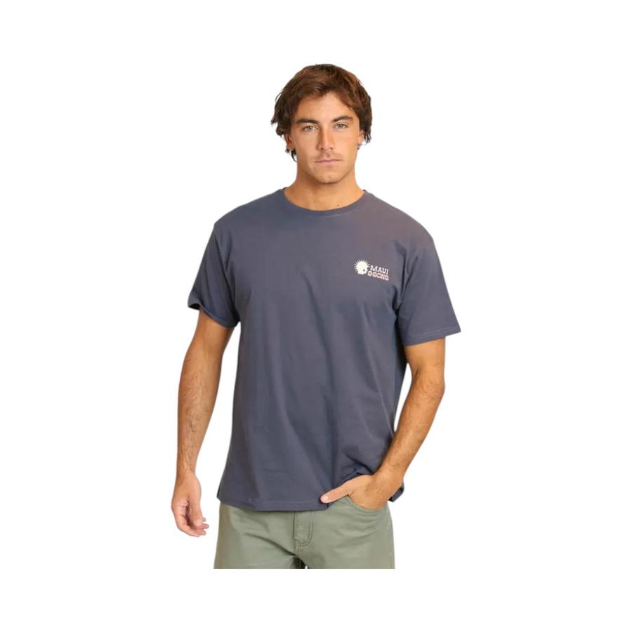 Polera Manga Corta Hombre Maui & Sons Start Anew Navy