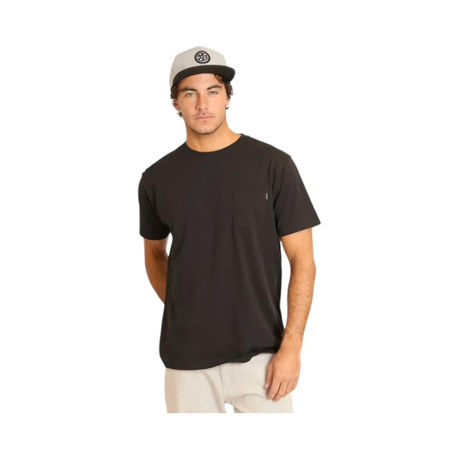 Polera Manga Corta Hombre Maui & Sons BTB Pocket Negro