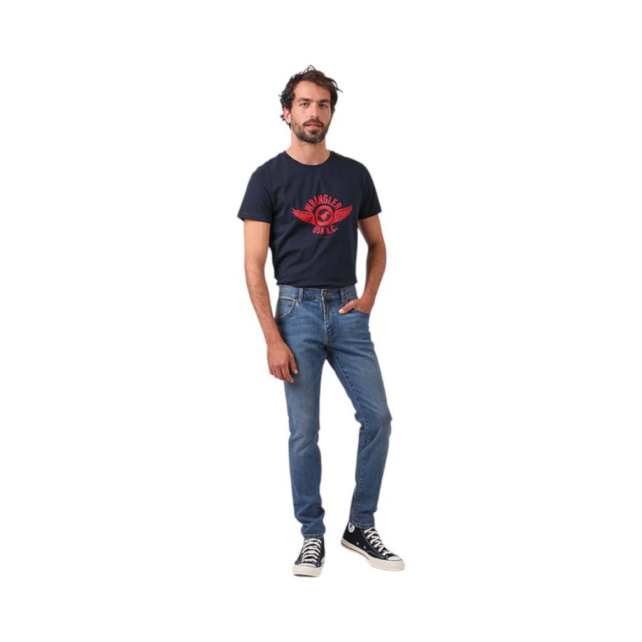 Jeans Skinny Hombre Wrangler Bryson Azul