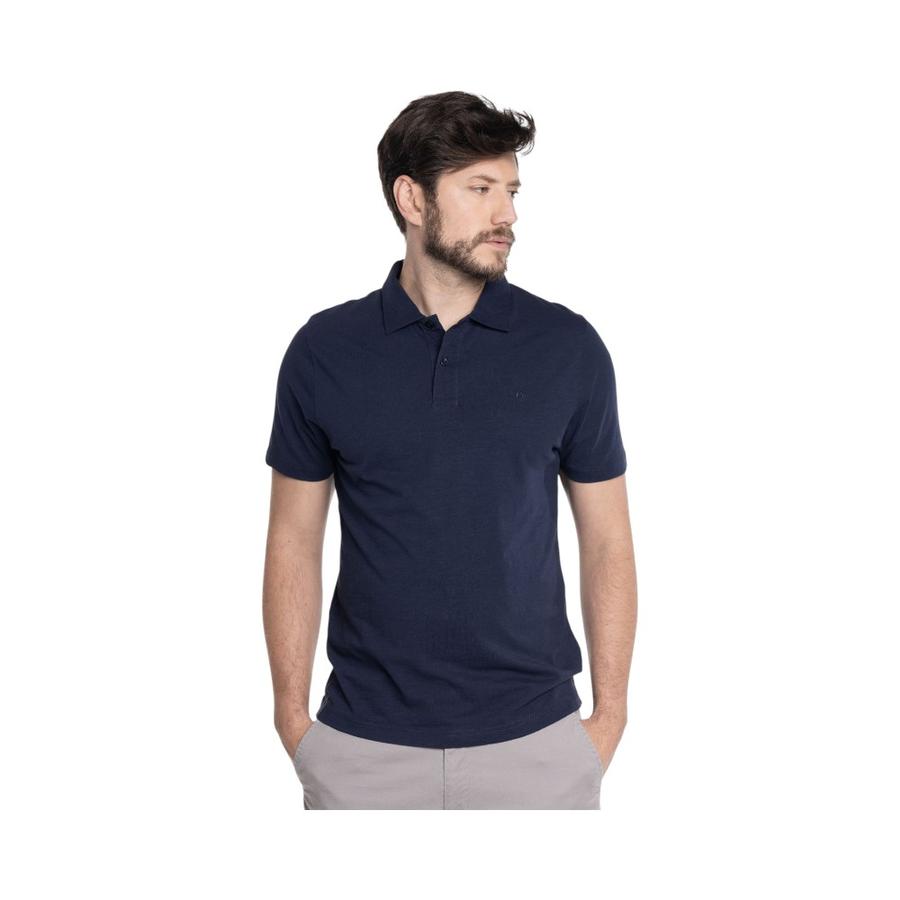 Polera Manga Corta Jersey Hombre Potros Pontevedra Azul