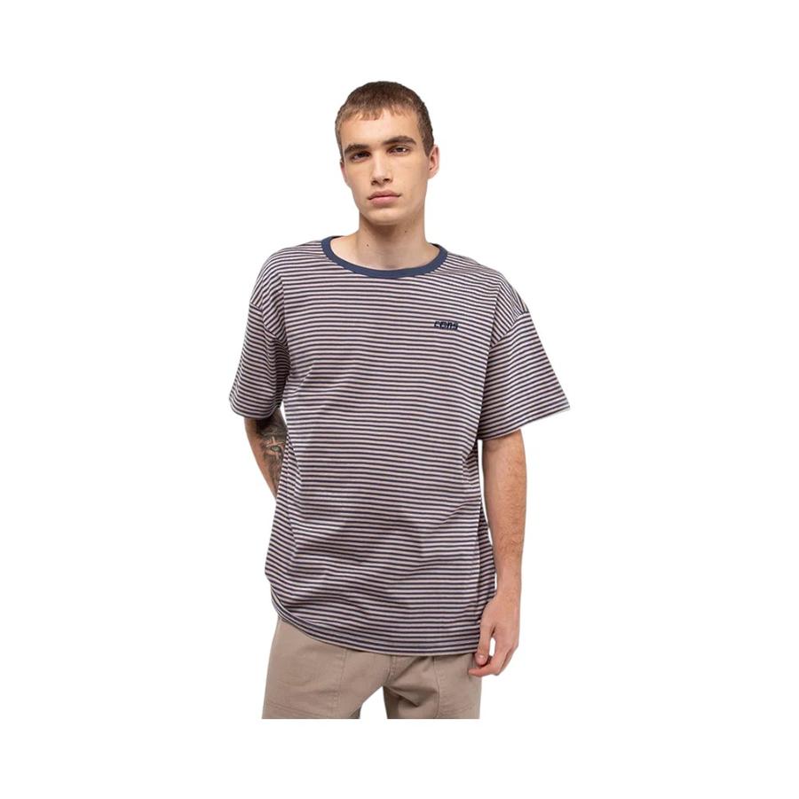 Polera Manga Corta Hombre Converse Stripes Gris