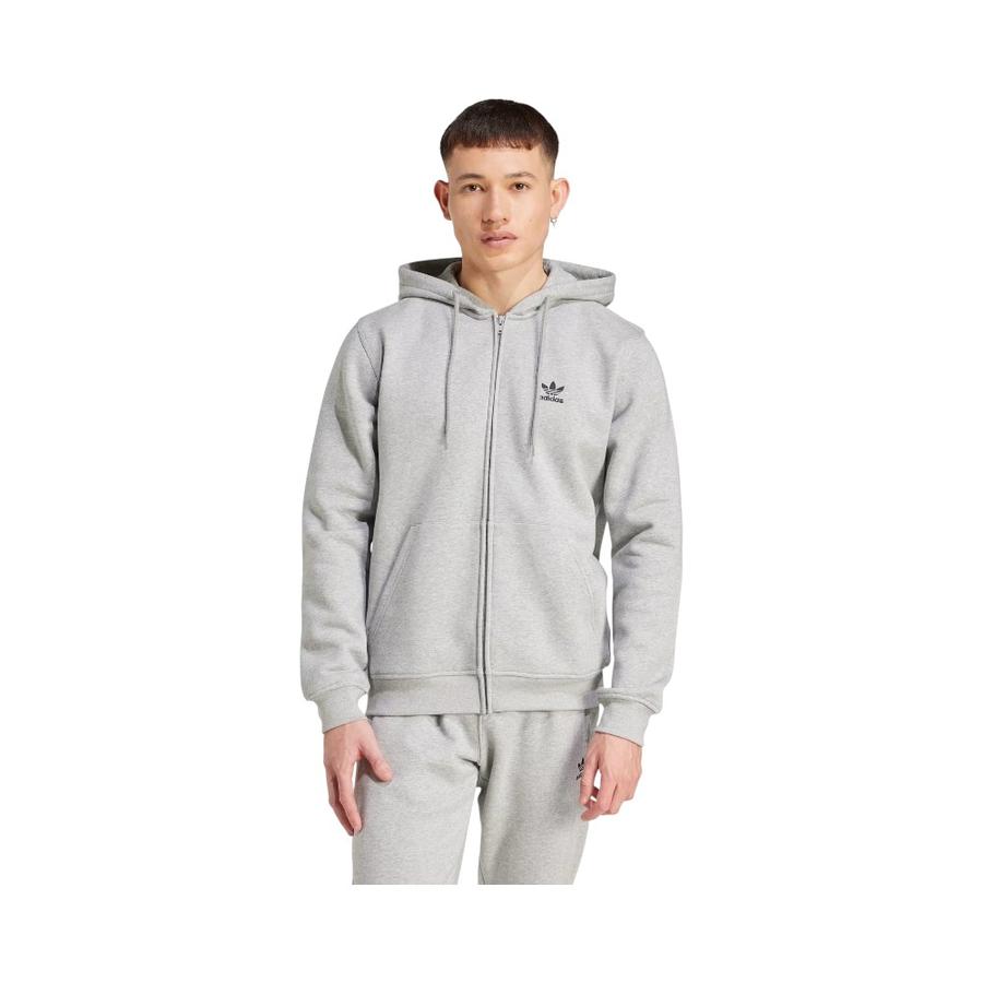 Polerón con Capucha Trefoil Essentials Hombre Adidas Gris