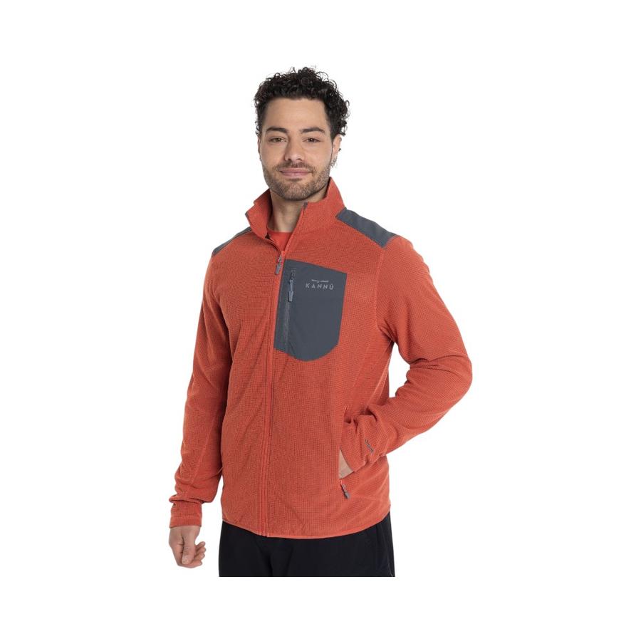 Polar Full Zipper Hombre Kannu KNV616145N-054 Rojo