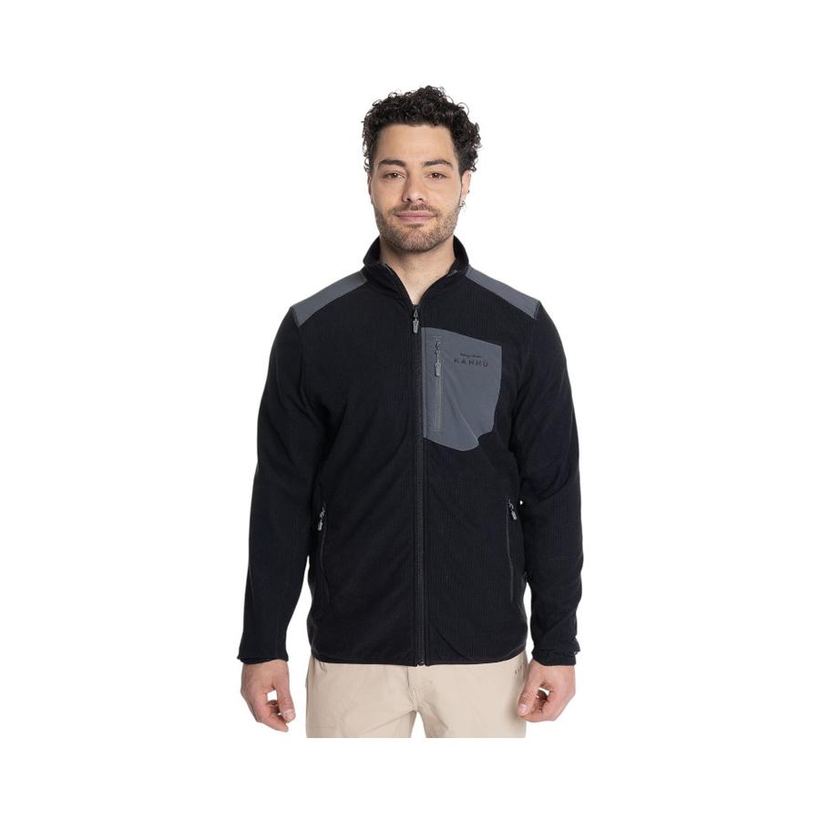 Polar Full Zipper Hombre Kannu KNV616145N-009 Negro