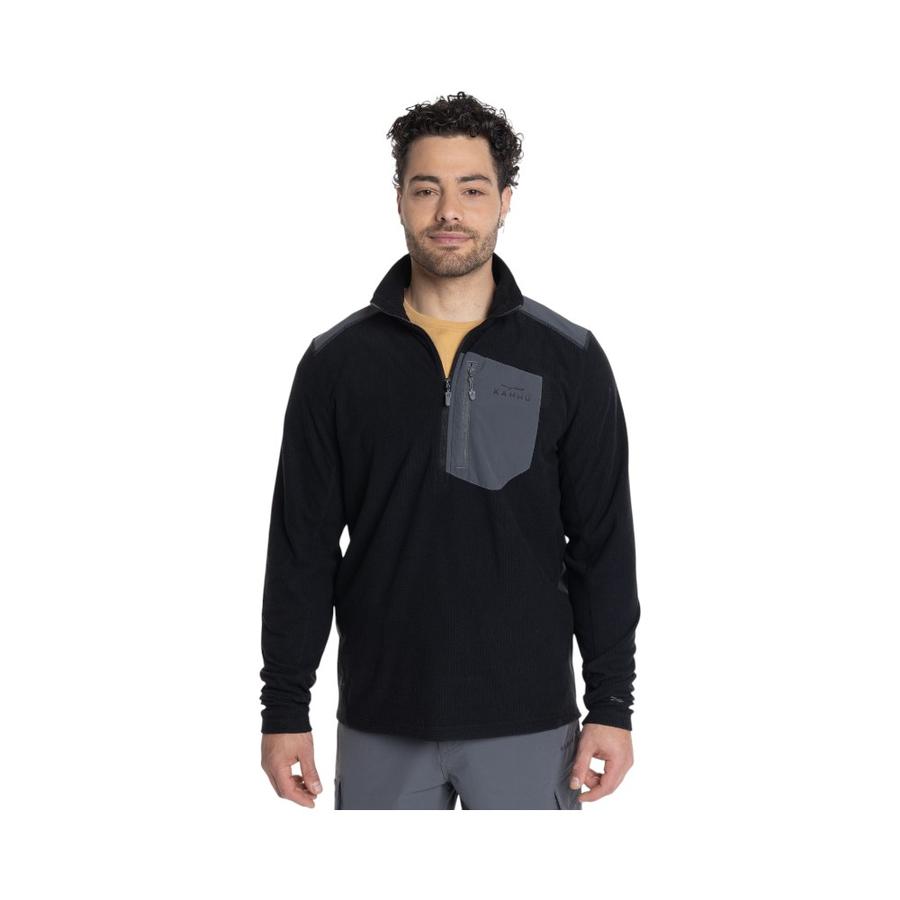 Polar 1/4 Zipper Hombre Kannu KNV616141N-009 Negro