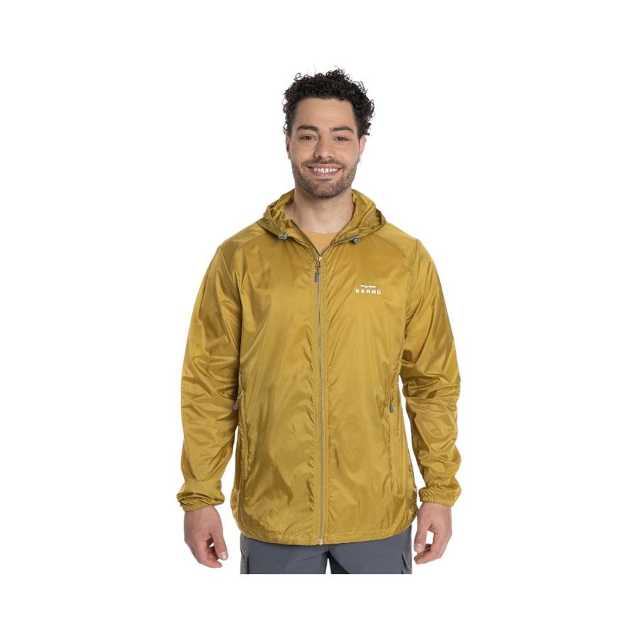 Cortaviento Empacable Hombre Kannu KNV619129N-027 Amarillo