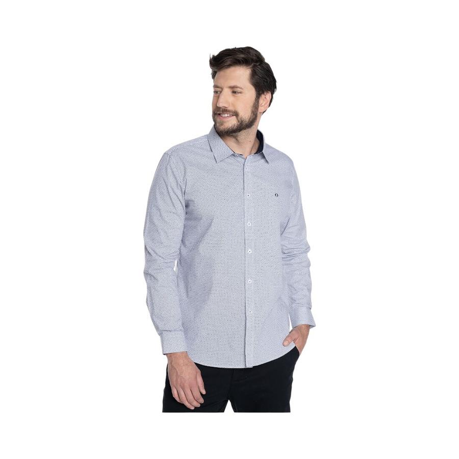 Camisa Manga Larga Hombre Potros PTV601062N-503 Gris