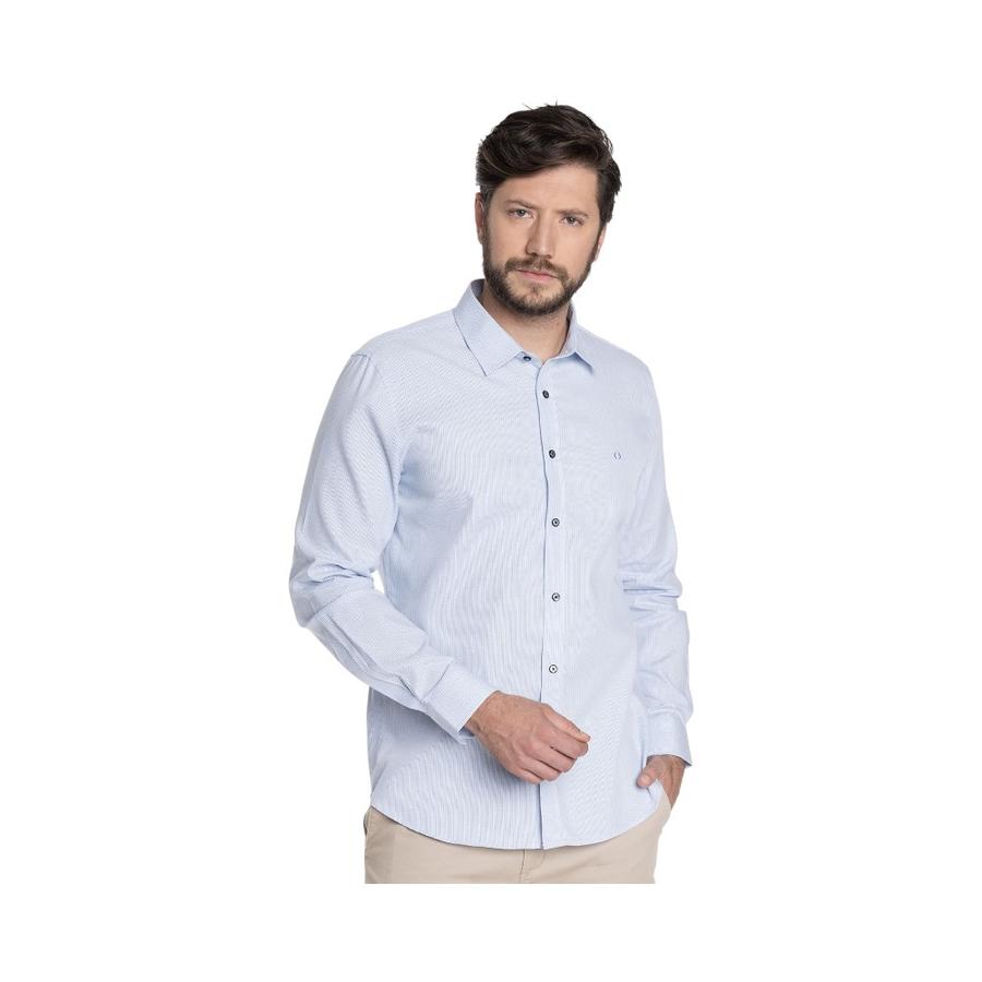 Camisa Manga Larga Hombre Potros PTV601131N-571 Celeste