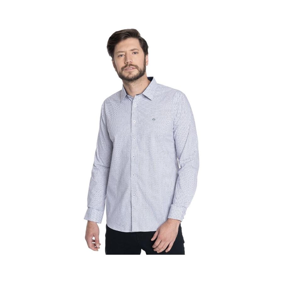 Camisa Manga Larga Hombre Potros PTV601062N-577 Azul