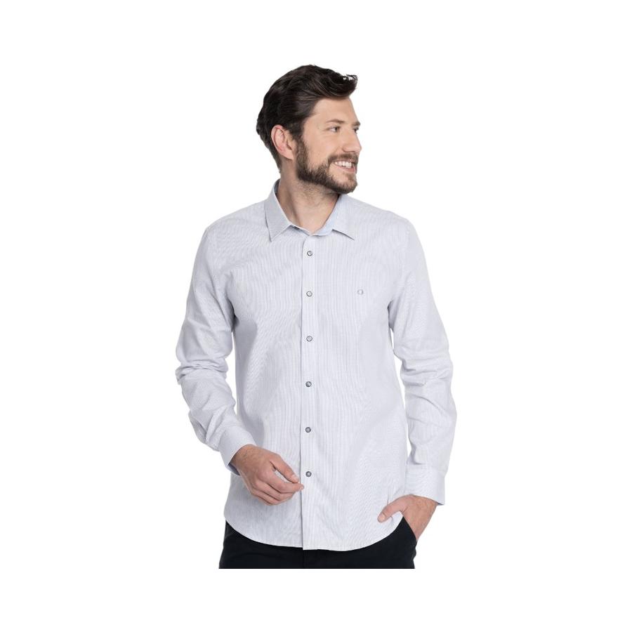 Camisa Manga Larga Hombre Potros PTV601131N-501 Blanco
