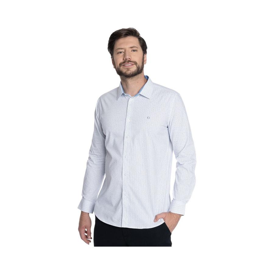 Camisa Manga Larga Hombre Potros PTV601062N-571 Celeste