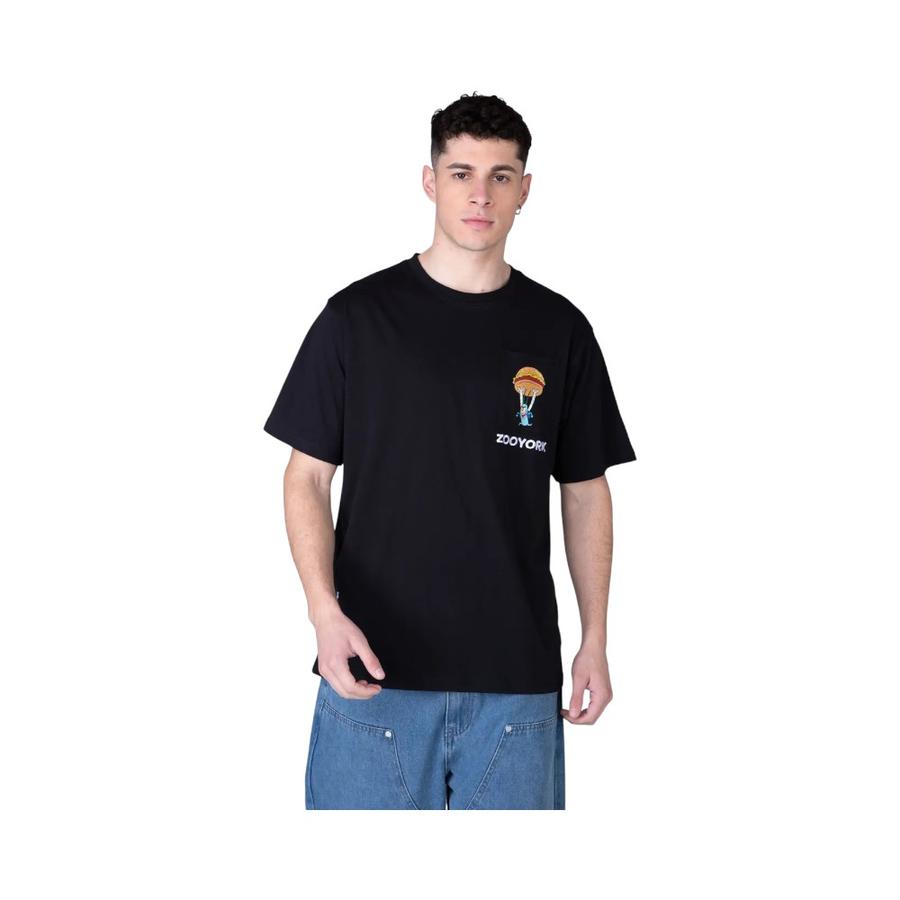 Polera Manga Corta Hombre Zoo York 10030005 Negro