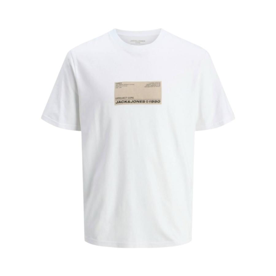 Polera Manga Corta Hombre Jack & Jones 12268181 Blanco