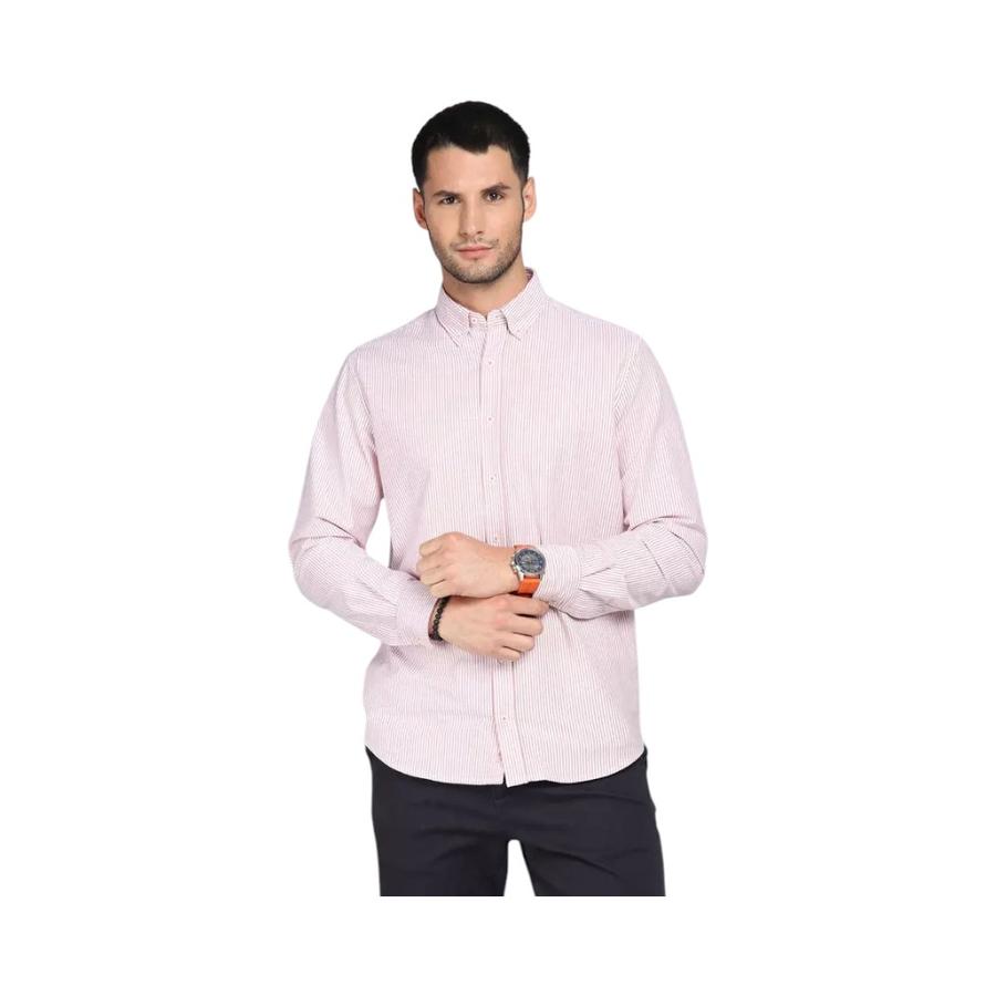 Camisa Oxford Spandex Hombre Arrow CM31002RD Rosado