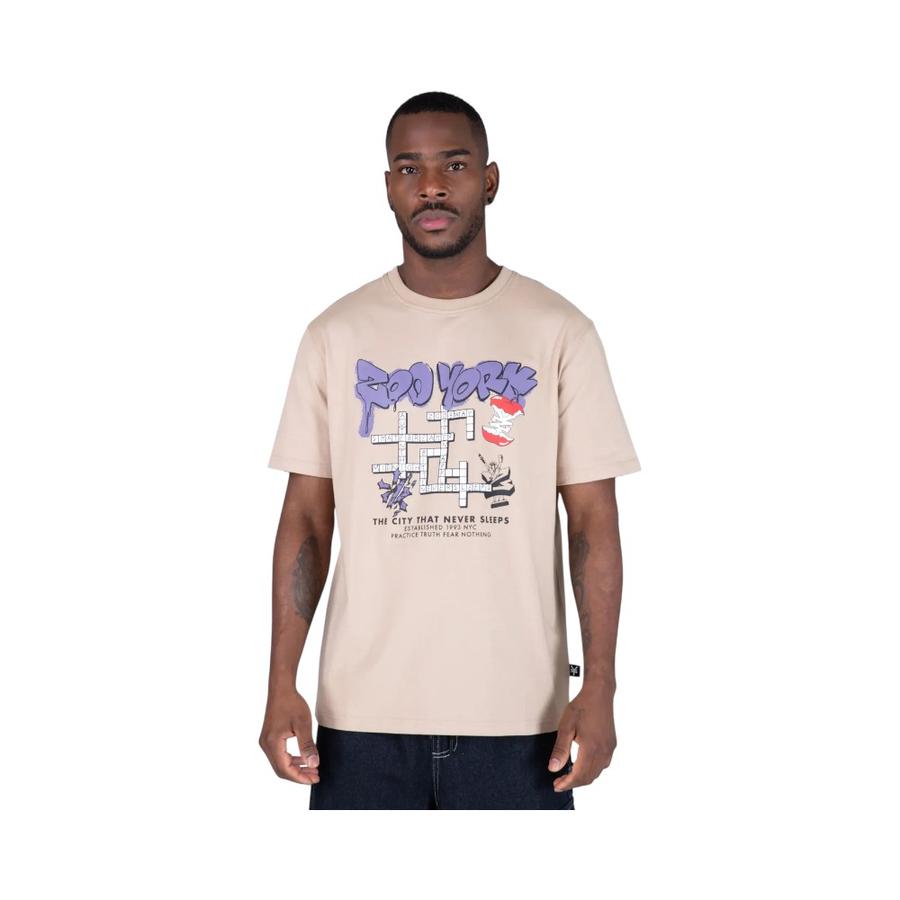 Polera Manga Corta Hombre Zoo York 10030565 Café