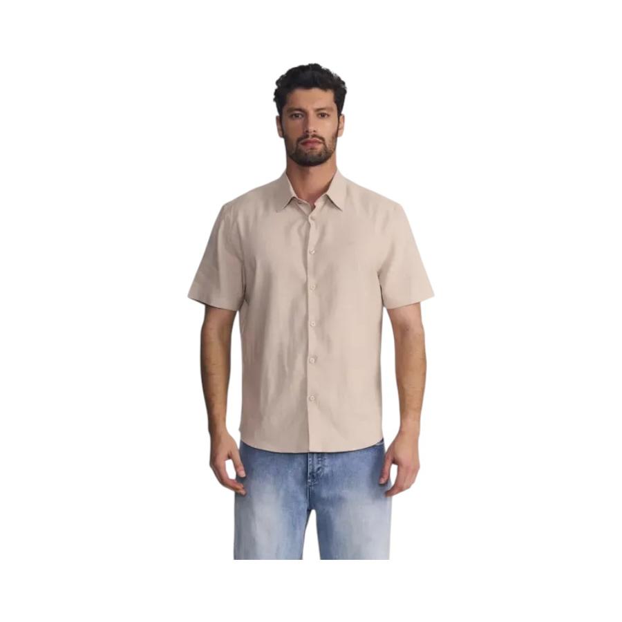 Camisa Manga Corta Hombre Ellus BMC33100 Beige