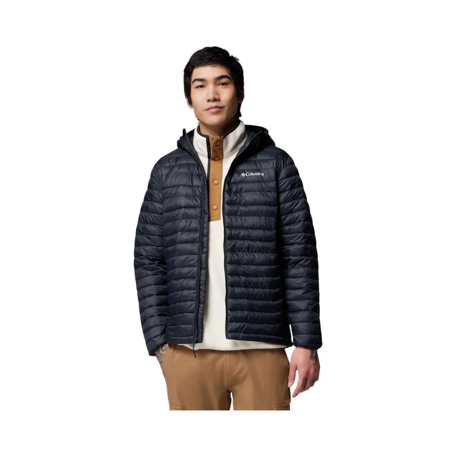 Parka Hombre Columbia Powder Pass Hooded Negro