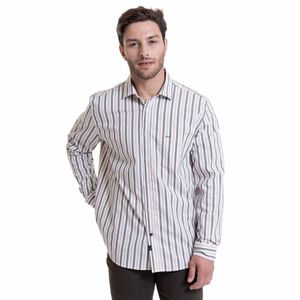 Camisa Rayas Comfort Fit Hombre McGregor Blanco