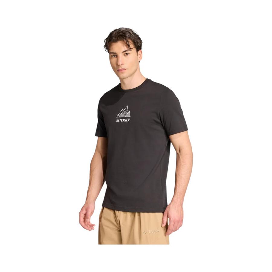 Polera Outdoor Hombre Athlete Graphic Terrex Negro Adidas