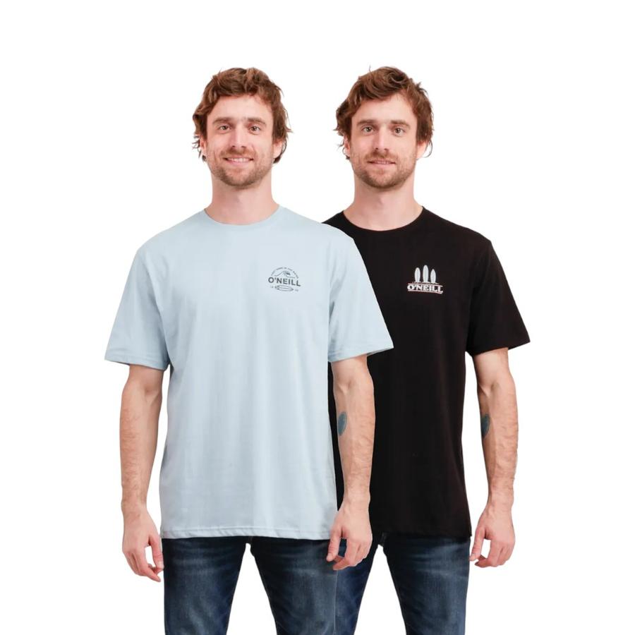 Pack 2 Poleras Hombre O Neill Manga Corta Coleccionable