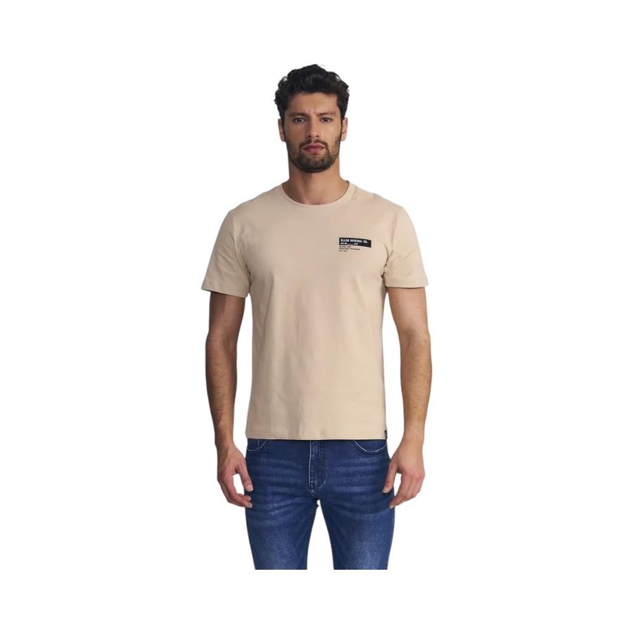 Polera Hombre Ellus Silicone Wash Beige