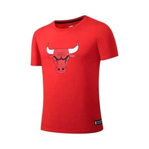 Polera Manga Corta Hombre Fanatics Chicago Bulls Rojo