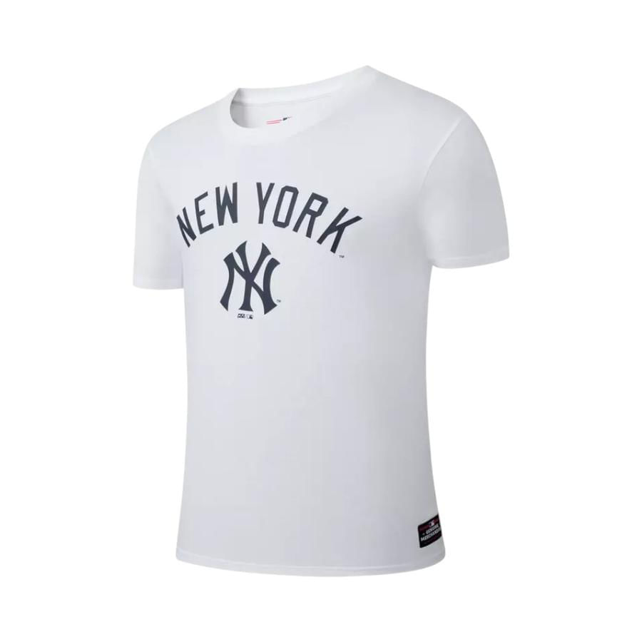 Polera Manga Corta Hombre New York Yankees Blanco