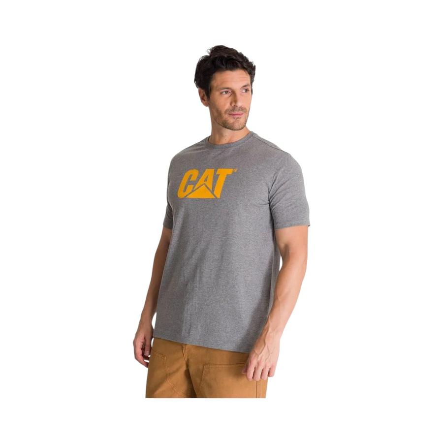 Polera Hombre Lifestyle Cat Logo Tee 4010500-9IQ Gris